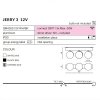 LAMPA SUFITOWA SPOT REFLEKTOR AZZARDO JERRY 3 12V BIAŁA AZ1723
